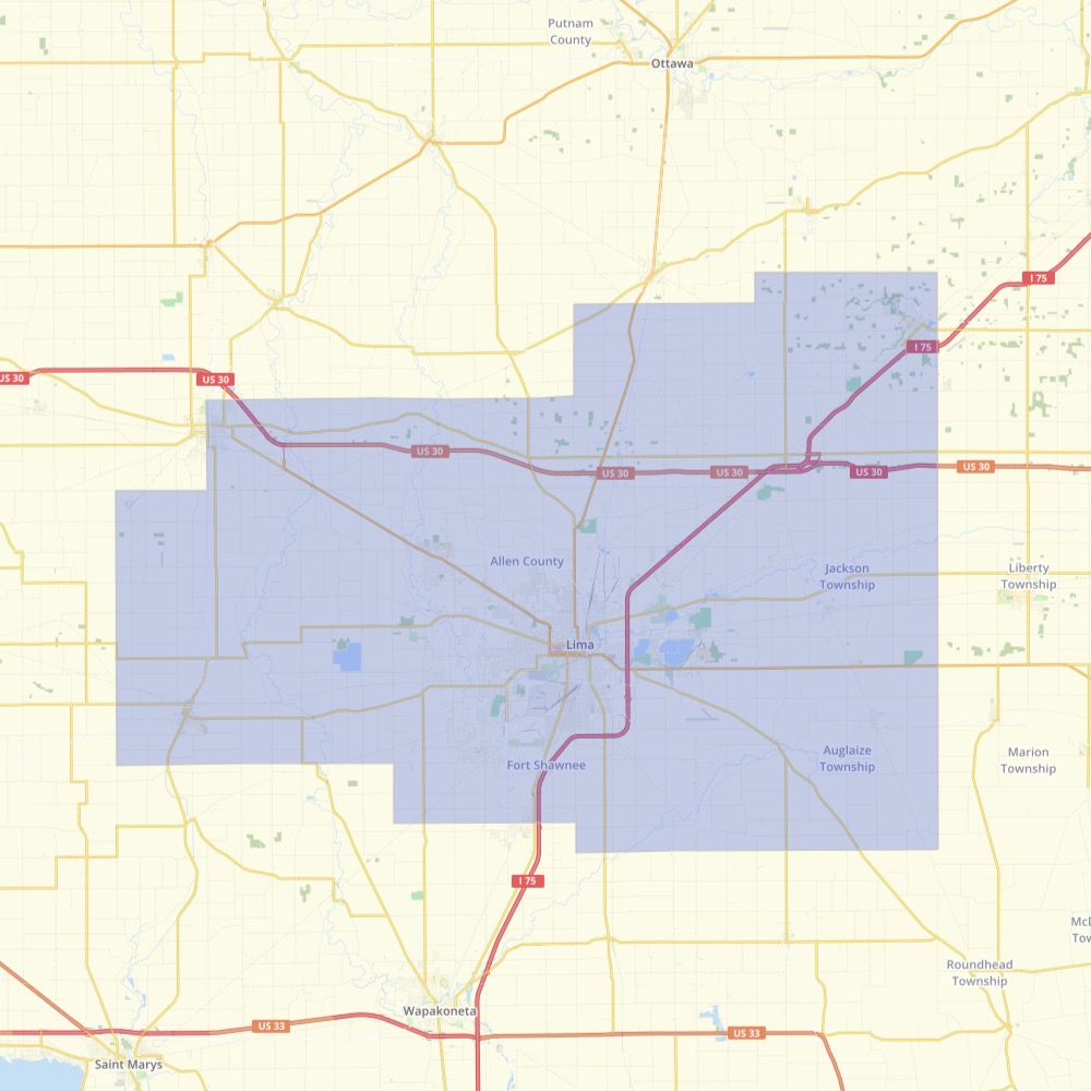 Allen County Indiana Zip Code Map Map